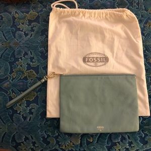 Fossil clutch wristlet